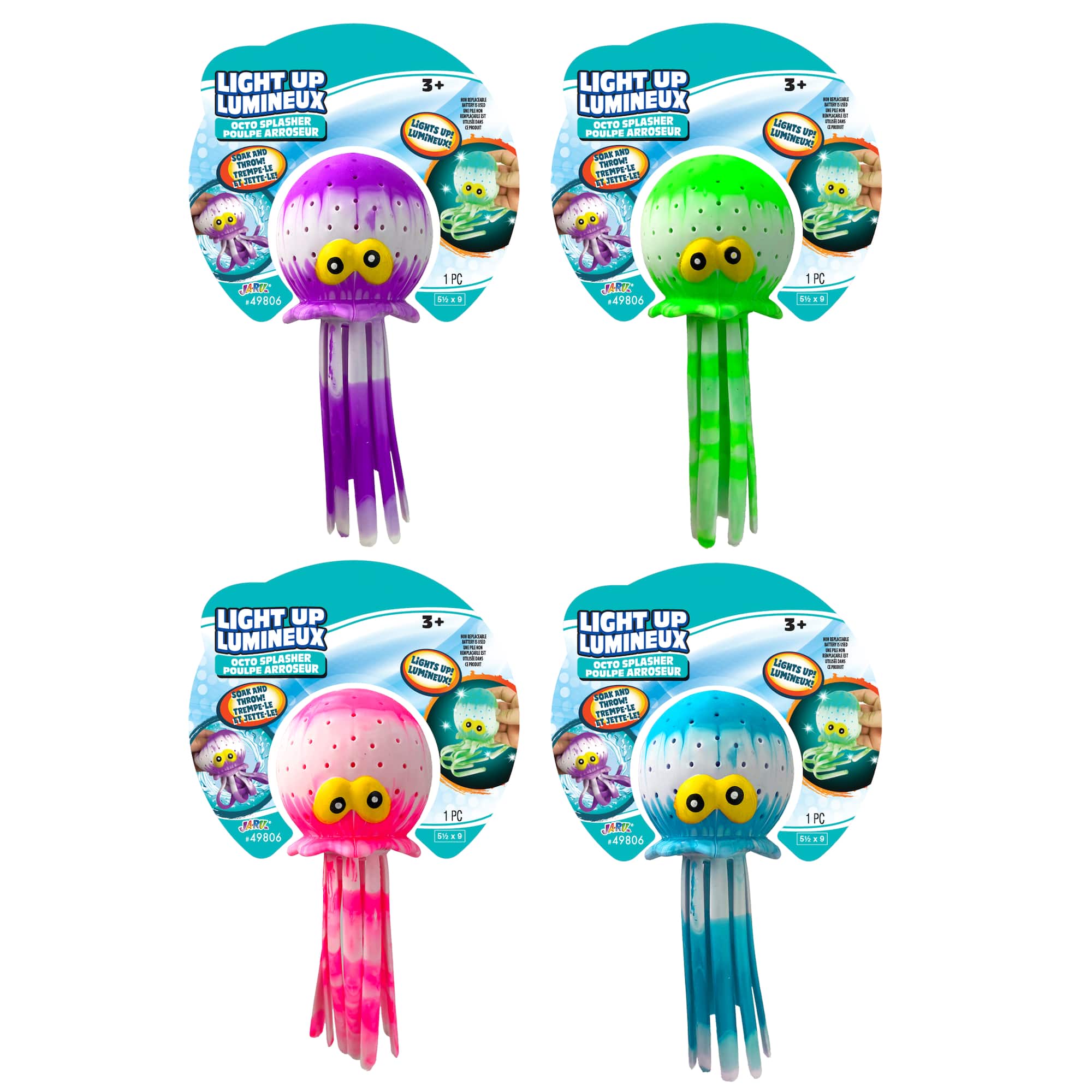Assorted Ja-Ru® Light Up Octo Splasher, 1pc.